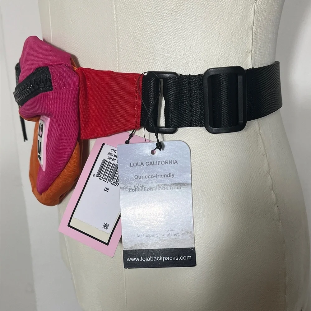 Lola Red and Orange Crossbody Bag - Picture 4 of 12